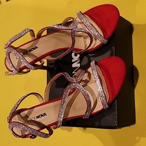 Rhinestone heels (Red)